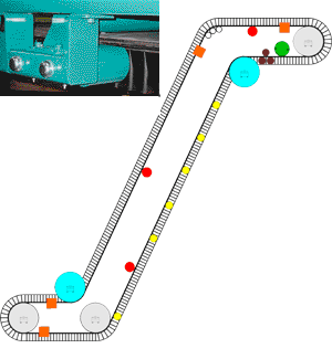 conveyor belt, conveyor idlers