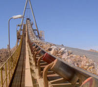 conveyor belt, conveyor idlers